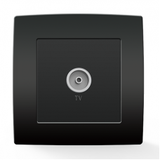 Πρίζα TV Τερματική Ανθρακί City 193251